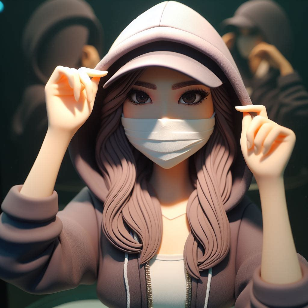 attitude girl anime dp