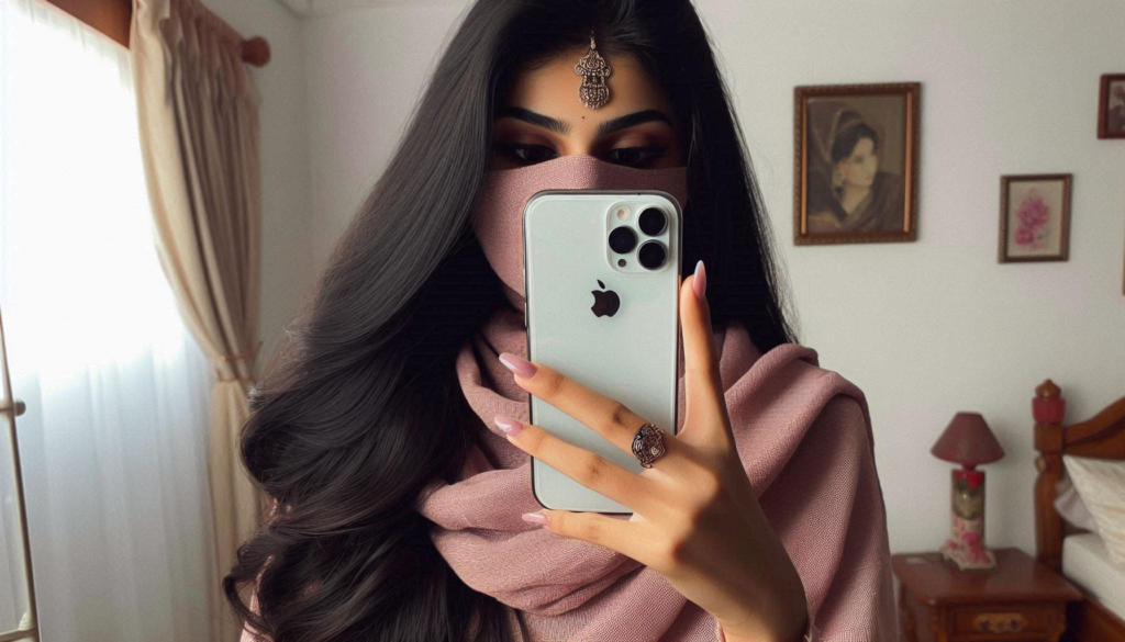 instagram hidden face mirror selfie