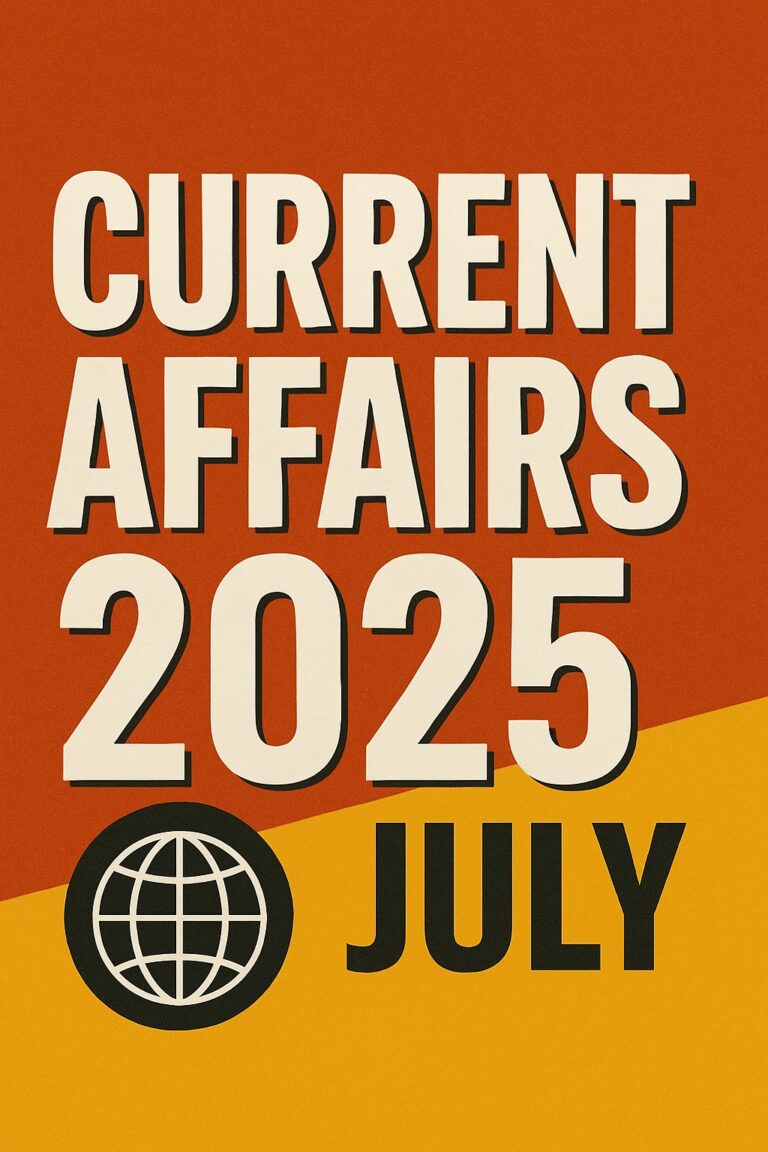 current affairs august 2025