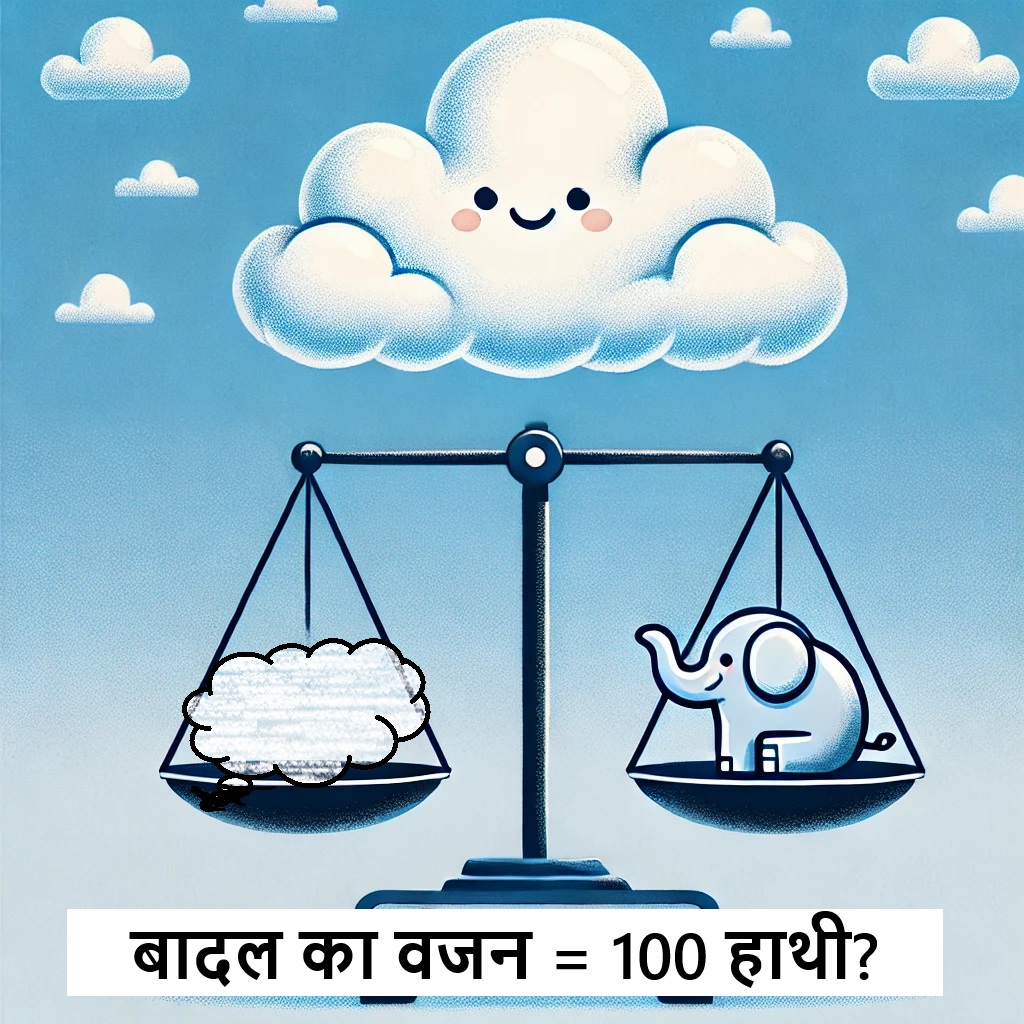 badal ka weight kitna hota hai