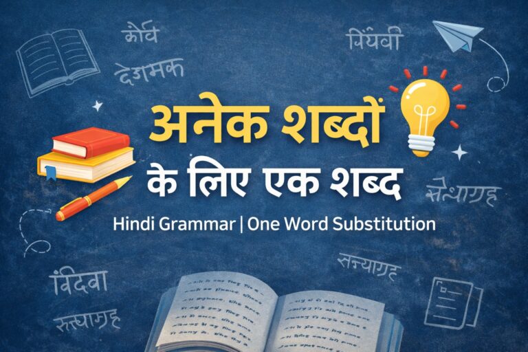 Anek Shabdon Ke Liye Ek Shabd