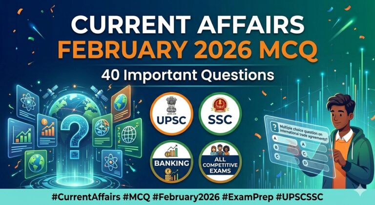 Current Affairs February 2026 MCQ