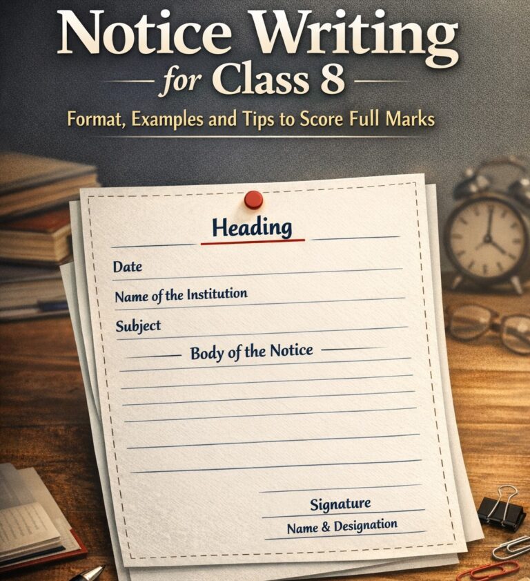Notice Writing For Class 8